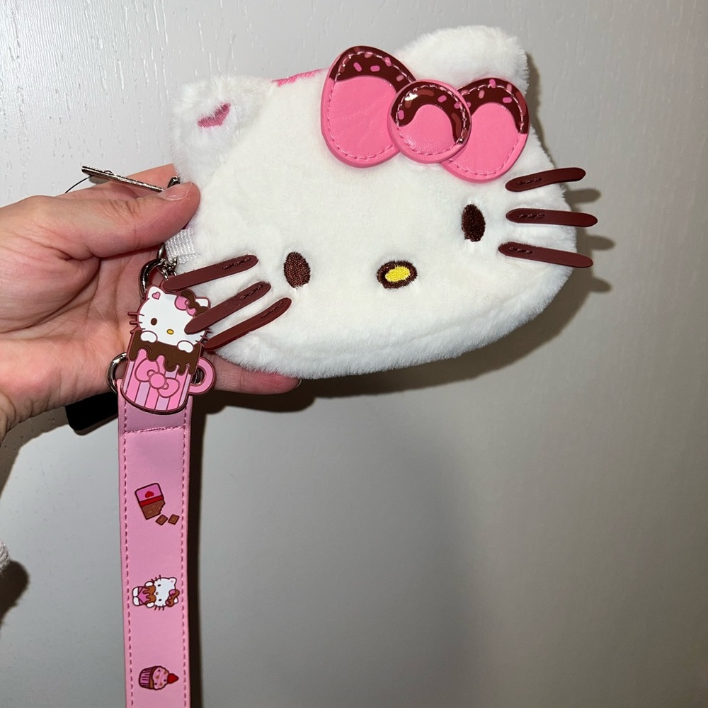 Hello Kitty Plush Wristlet